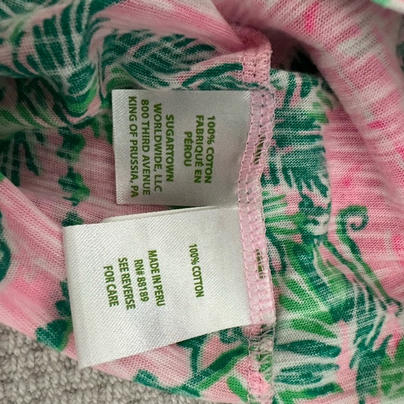 Lilly Pulitzer Etta v neck short sleeve top Size L - Picture 3 of 4